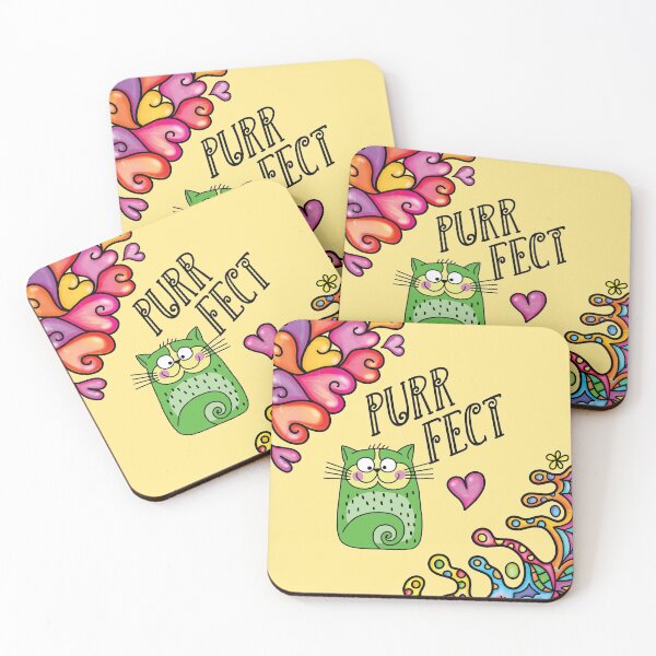 Item preview, Purrfect doodle cat III designed and sold by Kidzz.