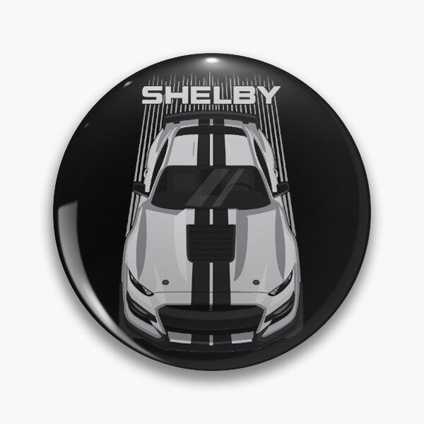 Item preview, Ford Mustang Shelby GT500 2020-2021 - Silver - Black Stripes  designed and sold by Sosuke93gtg.