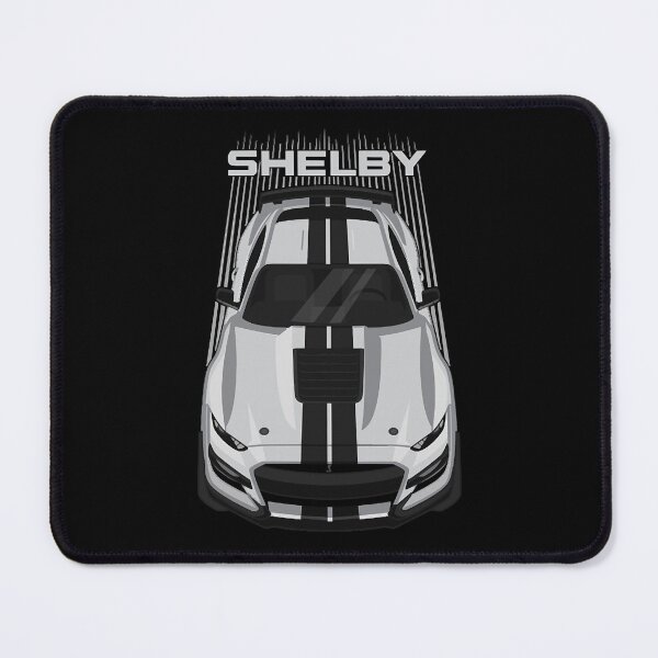 Item preview, Ford Mustang Shelby GT500 2020-2021 - Silver - Black Stripes designed and sold by Sosuke93gtg.