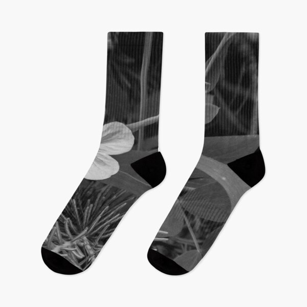 Item preview, Lone Wildflower in Black and White designed and sold by MissJades.