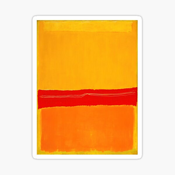 Mark Rothko, impression de Mark Rothko, affiche de Mark Rothko, peinture de Mark Rothko Sticker
