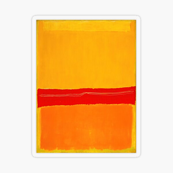 Mark Rothko No 16 1961 Poster Decorative Painting Canvas Wall Art Living  Room Poster Bedroom Painting