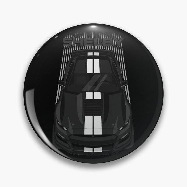 Artikelvorschau, Ford Mustang Shelby GT500 2020-2021 - Schwarz - Weiße Streifen entworfen und verkauft von Sosuke93gtg.