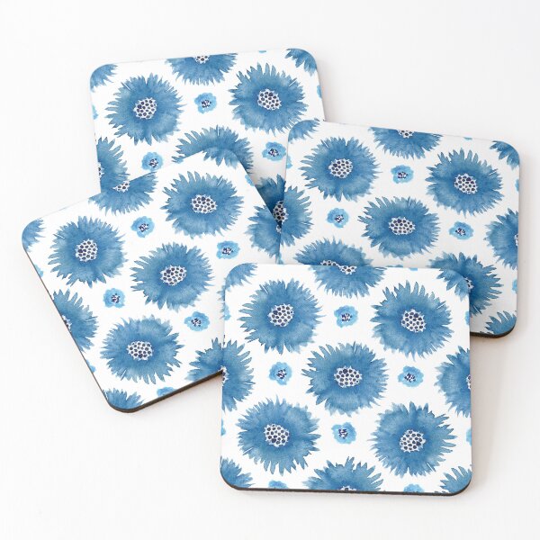 Item preview, Watercolor blue cornflowers seamless pattern designed and sold by Lefteris Betsis.
