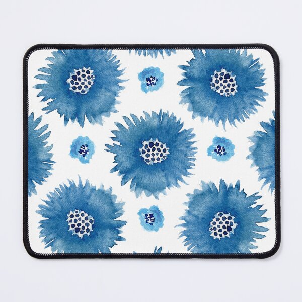 Item preview, Watercolor blue cornflowers seamless pattern designed and sold by Lefteris Betsis.