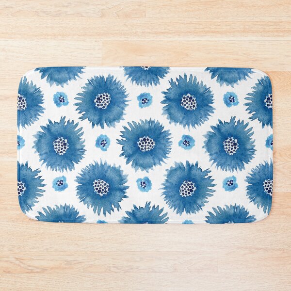 Item preview, Watercolor blue cornflowers seamless pattern designed and sold by Lefteris Betsis.