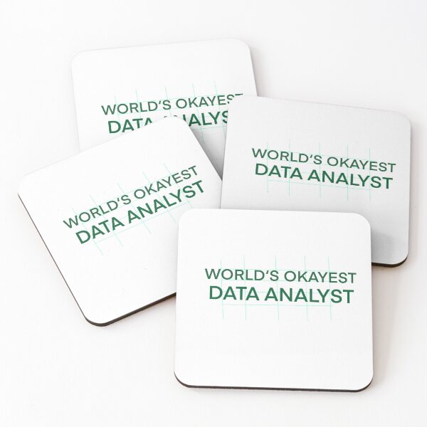 Item preview, World‘s okayest data Analyst  designed and sold by svenjakruchten.