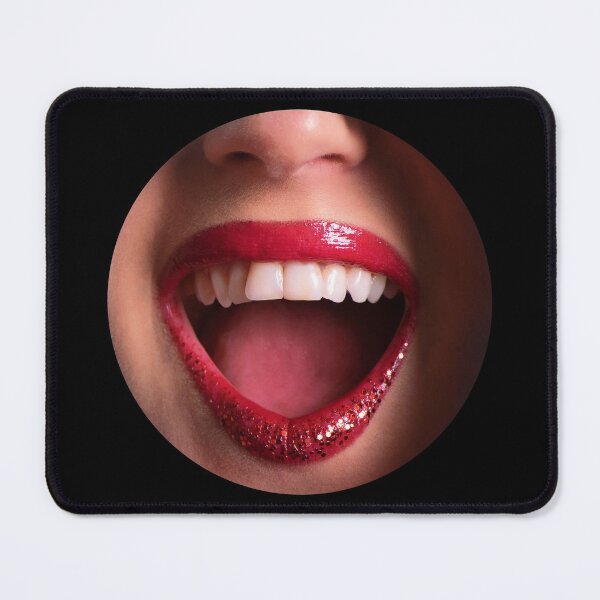 Item preview, Red lips shiny smile through hole designed and sold by Lefteris Betsis.