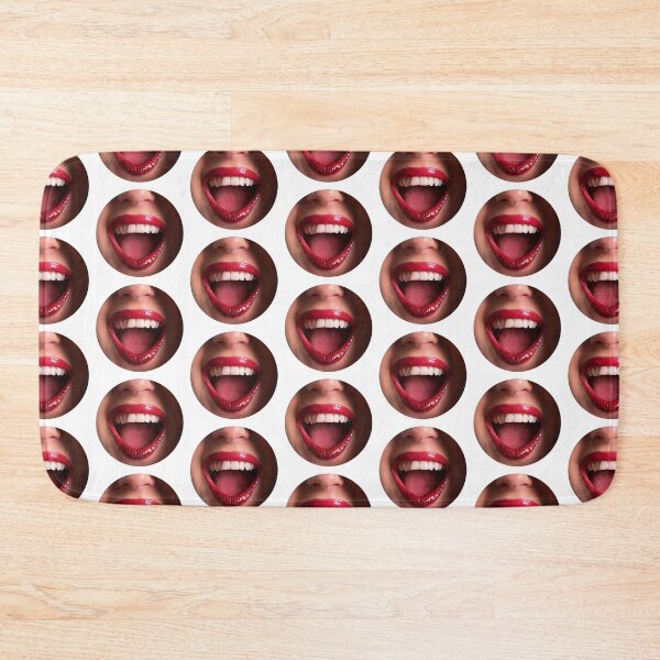 Item preview, Red lips shiny smile through hole designed and sold by Lefteris Betsis.
