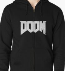'DOOM' Zipped Hoodie