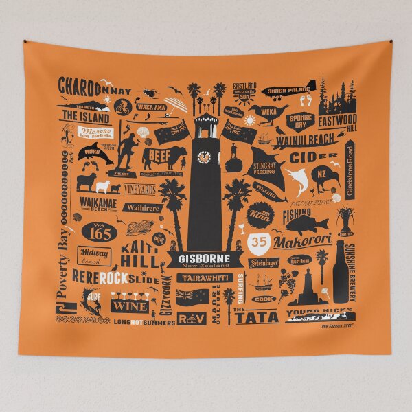 Item preview, Gisborne Features - Orange designed and sold by Kiwidom.