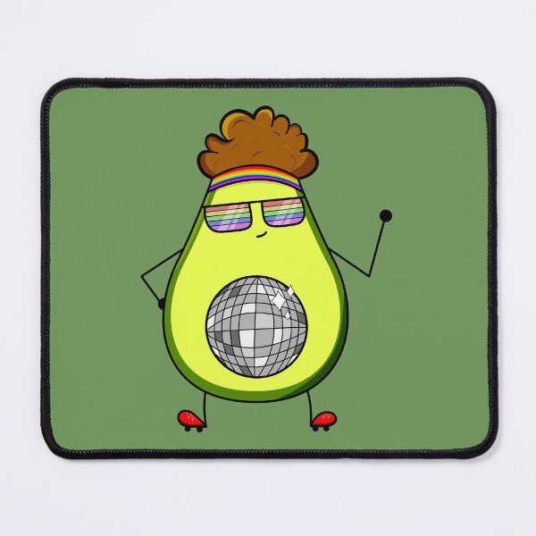 Item preview, Groovy Rainbow Avocado: Retro Roller Disco Delight designed and sold by ShutterStudios.