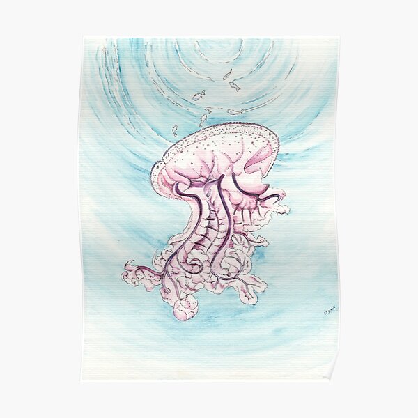 Lilac Jellyfish Poster