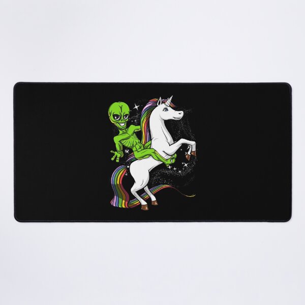 Item preview, Space Alien Riding Unicorn designed and sold by underheaven.