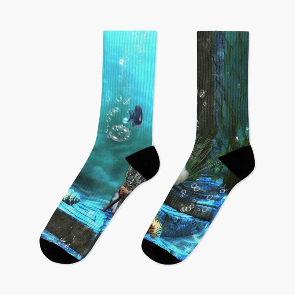 Item preview, Cute mermaid in the deep ocean designed and sold by nicky2342.