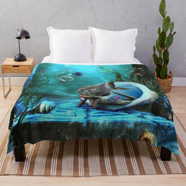Item preview, Cute mermaid in the deep ocean designed and sold by nicky2342.