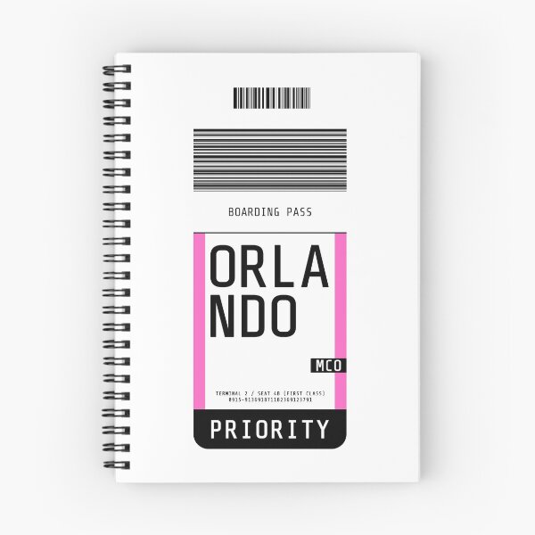 Item preview, Orlando Boarding Pass MCO (Pink) designed and sold by lukassfr.