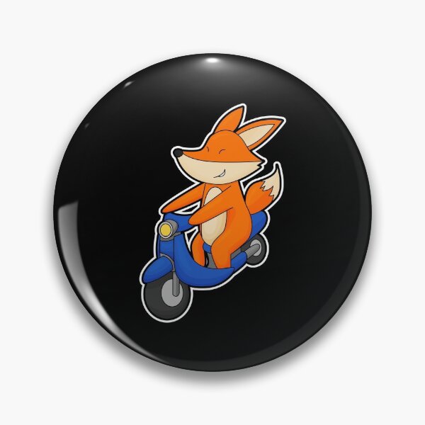 Item preview, Fox as Biker with Scooter designed and sold by Snabdesign84.