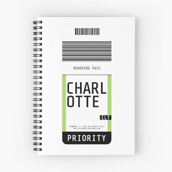 Item preview, Charlotte Boarding Pass CLT designed and sold by lukassfr.