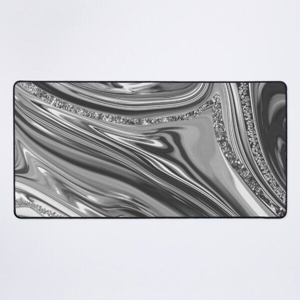 Item preview, Silver Liquid Metal with Crystal Detail designed and sold by ReesDesigns.