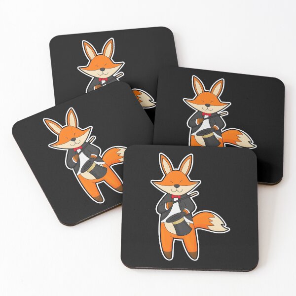 Item preview, Fox as Magician with Magic wand & Hat designed and sold by Snabdesign84.