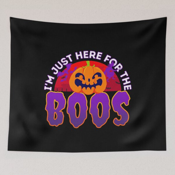 Item preview, Im Just Here For The Boos for kids | pumpkin designed and sold by Mixture-DESIGN.