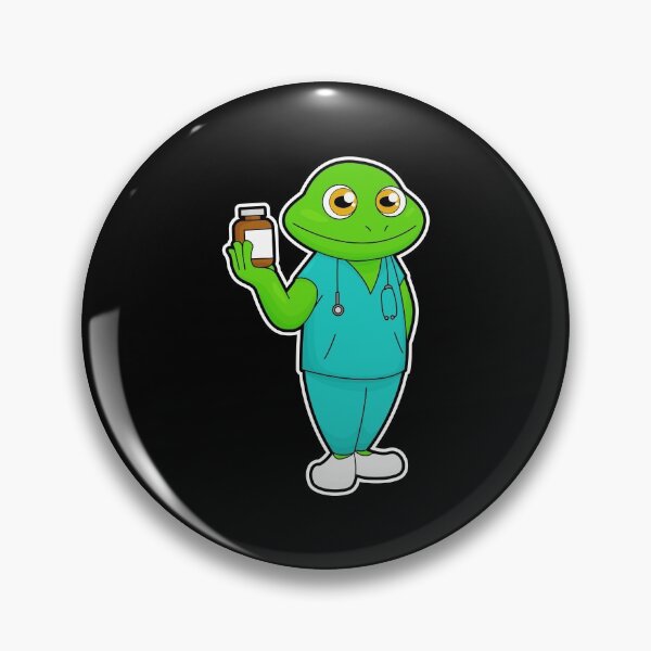 Item preview, Frog as Nurse with Medicine & Stethoscope designed and sold by Snabdesign84.