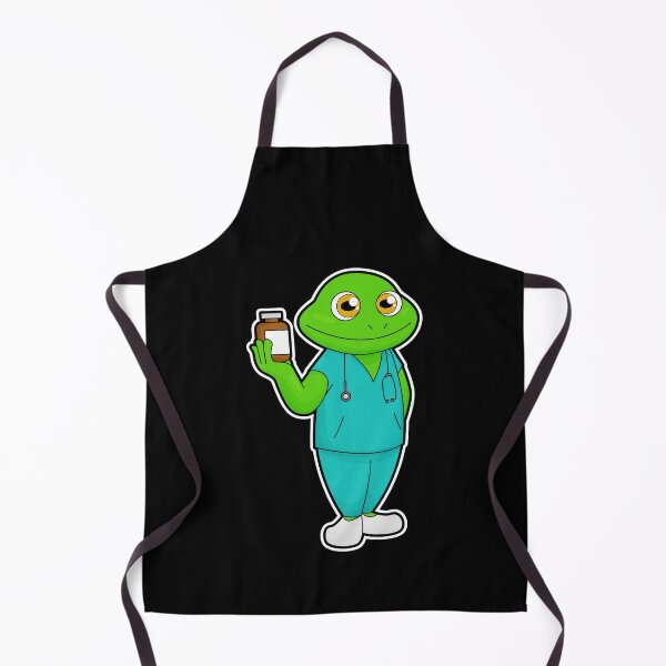 Item preview, Frog as Nurse with Medicine & Stethoscope designed and sold by Snabdesign84.