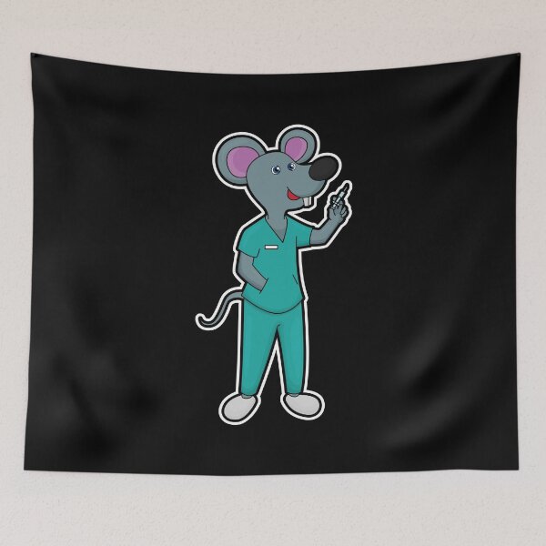 Item preview, Mouse as Nurse at Vaccination with Syringe designed and sold by Snabdesign84.