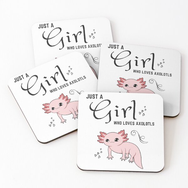 Item preview, Just a girl who loves axolotls Cute Funny Kawaii T-Shirt designed and sold by King of Colored Stickers.
