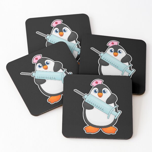 Item preview, Penguin as Nurse at Vaccination with Syringe designed and sold by Snabdesign84.