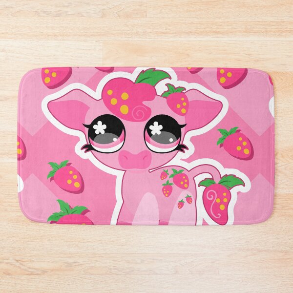 Item preview, LPS Strawberry cow designed and sold by Polka-Dot-Paint.