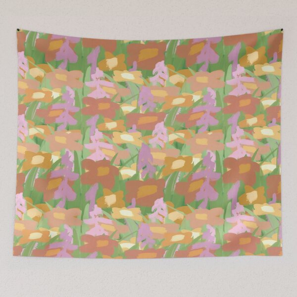 Item preview, Flower field pattern design designed and sold by Art and Flowers.