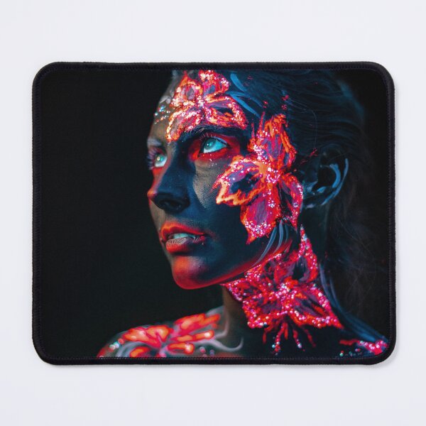 Item preview, Beautiful flowers uv light young girl face body designed and sold by Lefteris Betsis.