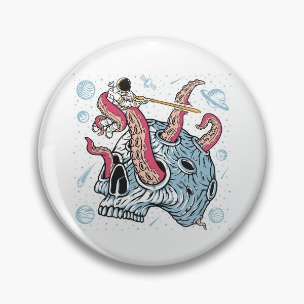 Item preview, Astronaut Fighting Space Monster designed and sold by Vector Scout Lab.