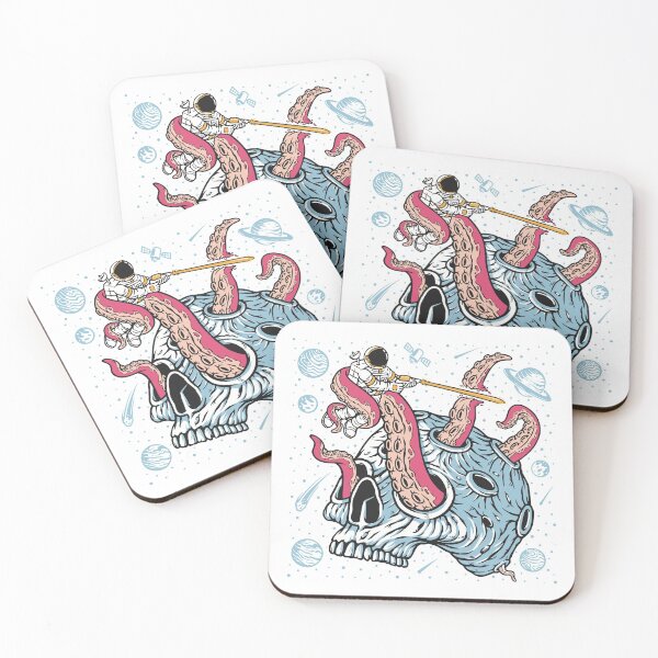 Item preview, Astronaut Fighting Space Monster designed and sold by Vector Scout Lab.