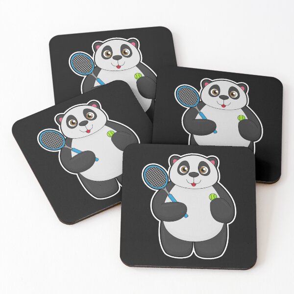 Item preview, Panda as Tennis player with Tennis racket designed and sold by Snabdesign84.