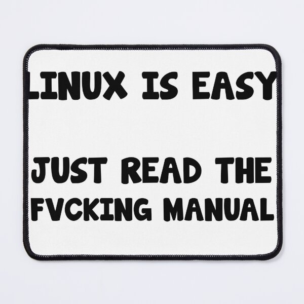 Item preview, Linux is easy saying designed and sold by Onorato Bellgardt.