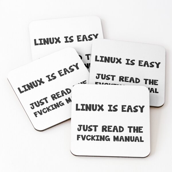 Item preview, Linux is easy saying designed and sold by Onorato Bellgardt.