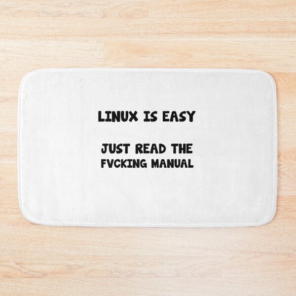 Item preview, Linux is easy saying designed and sold by Onorato Bellgardt.