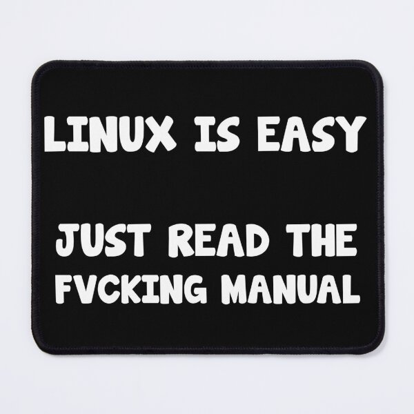 Item preview, Linux is easy programmer saying designed and sold by Onorato Bellgardt.
