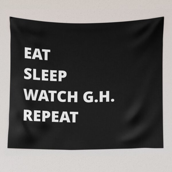 Item preview, EAT SLEEP WATCH G.H. REPEAT designed and sold by uniqueitems.