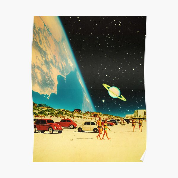 Space Beach Poster