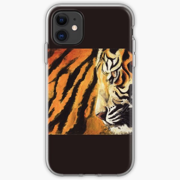 Tiger on fire iPhone Flexible Hülle