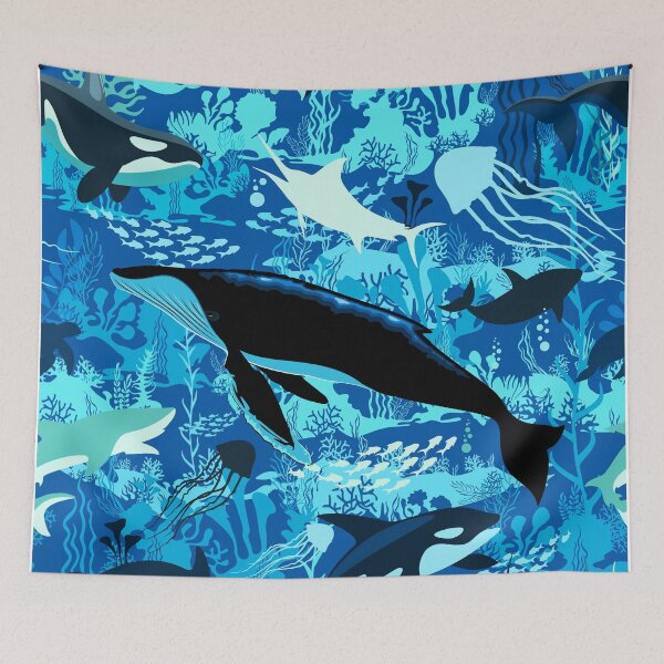 Item preview, Sealife Blue Shades Dream Underwater Scenery designed and sold by BluedarkArt.