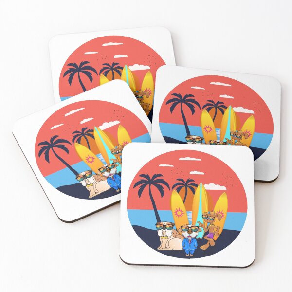 Item preview,  Dog On Surfboard - dogs friends on the surfboard designed and sold by emotions23.