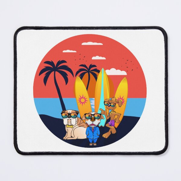 Item preview, Dog On Surfboard - dogs friends on the surfboard designed and sold by emotions23.