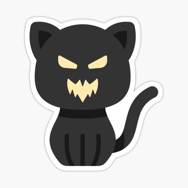 Cute Halloween cat sticker Sticker