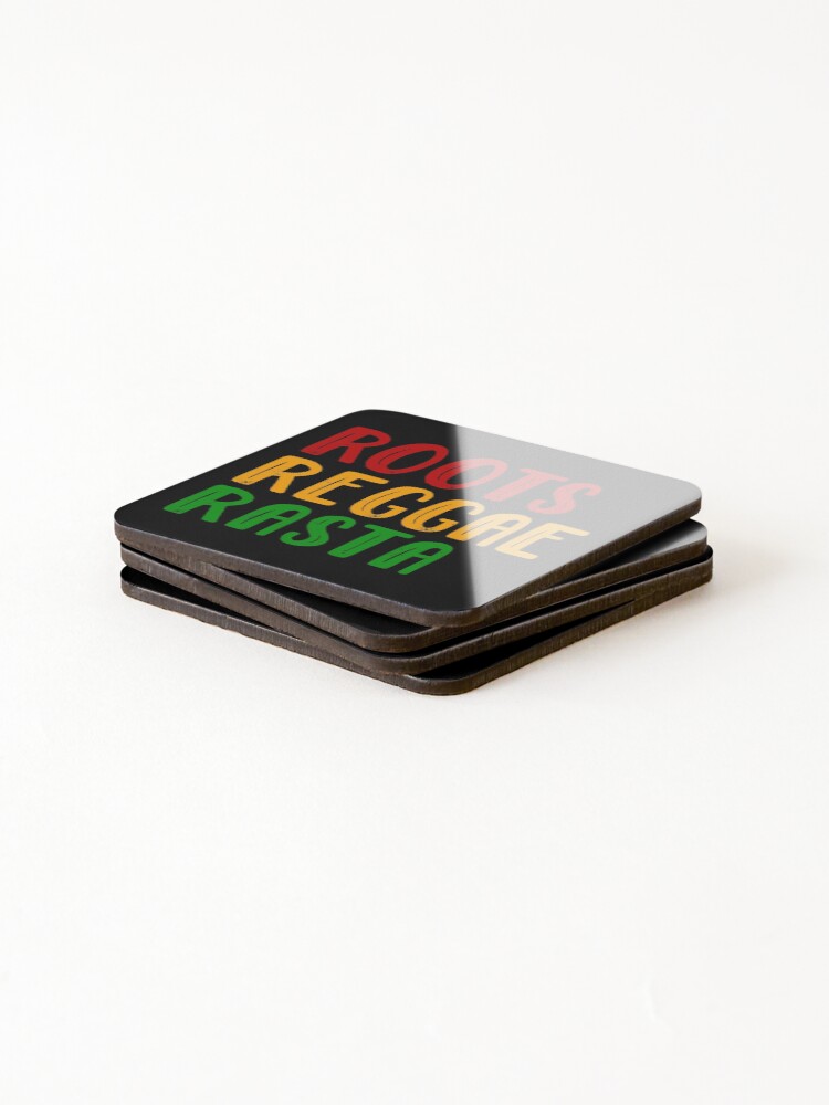 Thumbnail 4 of 5, Coasters (Set of 4), Roots Reggae Rasta designed and sold by Rylastores.