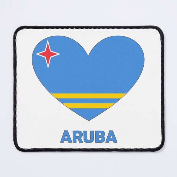 Item preview, Heart Flag - Love Aruba designed and sold by Chill-Channel.